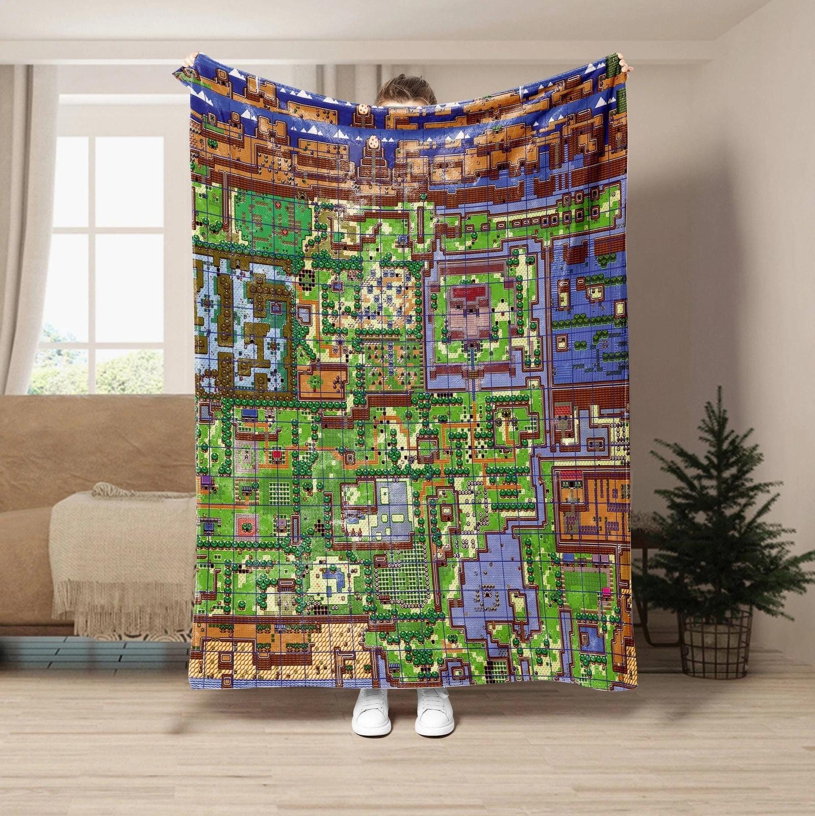 The Legend Of Zelda Tears Of The Kingdom Fleece Sherpa Blanket