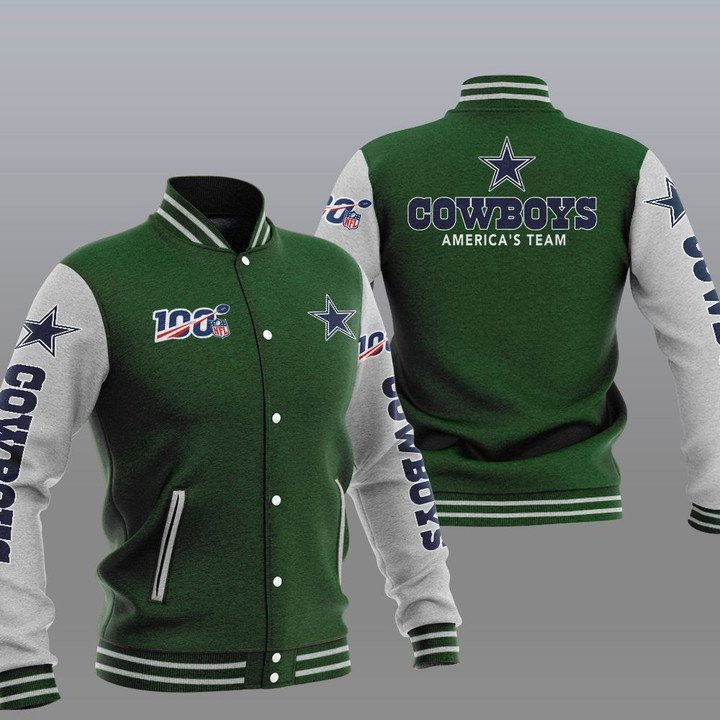 Cowboys Green America Team Baseball Jacket