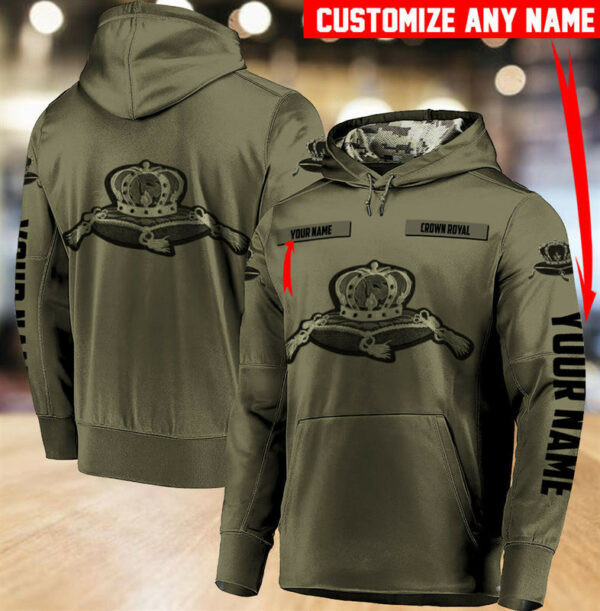 Personalized Crown Royal Us Army Hoodie, Gift For Fan 3d All Over Print Shirt Hoodie 2485