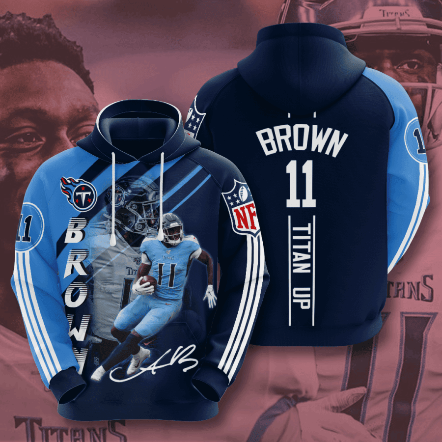 Antonio Brown Tennessee Titans 3D All Over Print Hoodie & Zip Hoodie