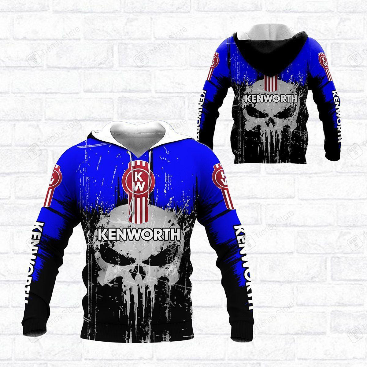 Skull Kenworth Trucks Racing Team 7k853 3d Zip Hoodie Hoodie Ii0