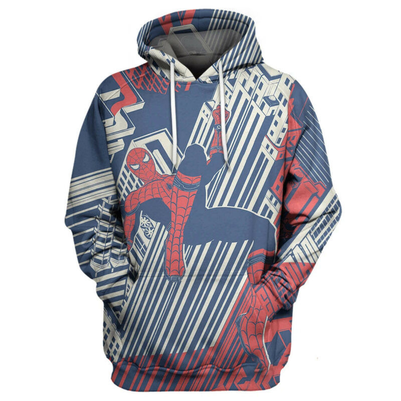 Spiderman Hoodie Spider Man Vintage Hoodie Zip Hoodie