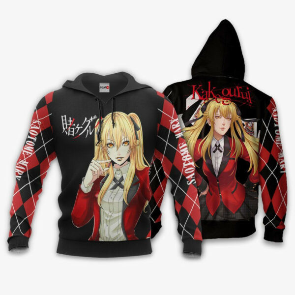 Mary Saotome Kakegurui Anime 3k241 Cartoon 3d Hoodie Zip Hoodie 64