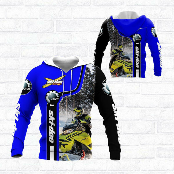 Ski-doo Racing Team 7k800 3d Zip Hoodie Hoodie Ii0 2188