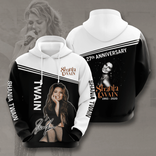 Shania Twain 27th Anniversary 1993 2020 Signature Design Gift For Fan Custom 3d Hoodie All Over Printed Hoodie