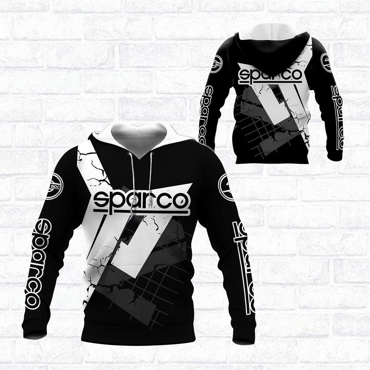 Sparco Shirt 335, 3d Hoodie Zip Hoodie