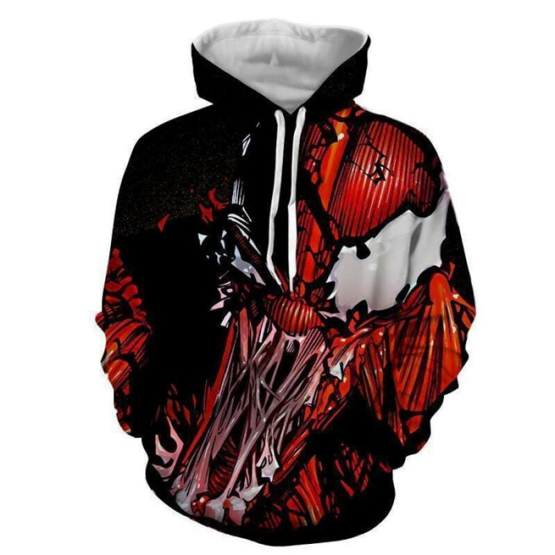 Red Venom Attack Spiderman 3d All-over Printed Unisex Hoodies – Jacket