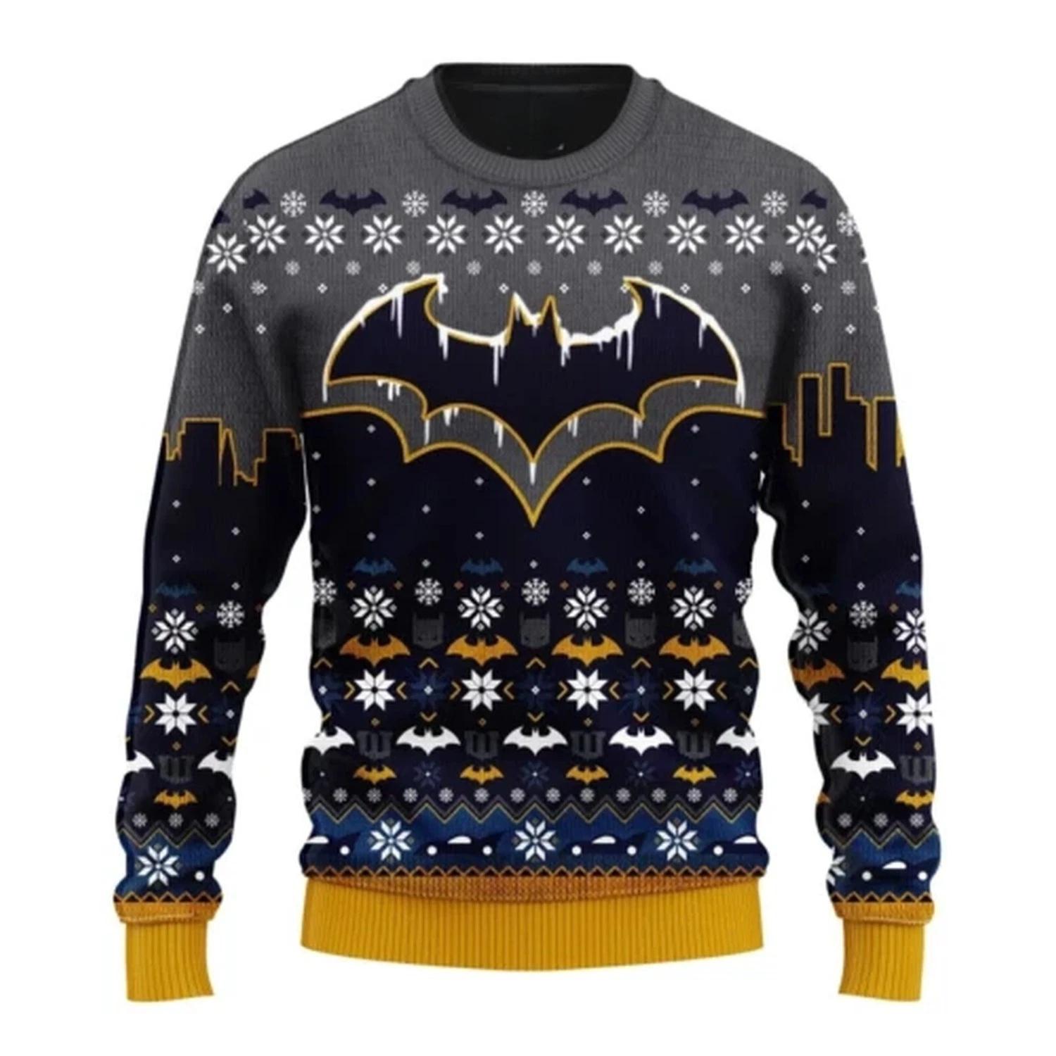 Batman Movie Fan Ugly Christmas Sweater