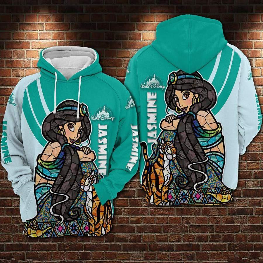 Jasmine Princess And Her Tiger Rajah Ver11 Aop Hoodie, Zip Hoodie
