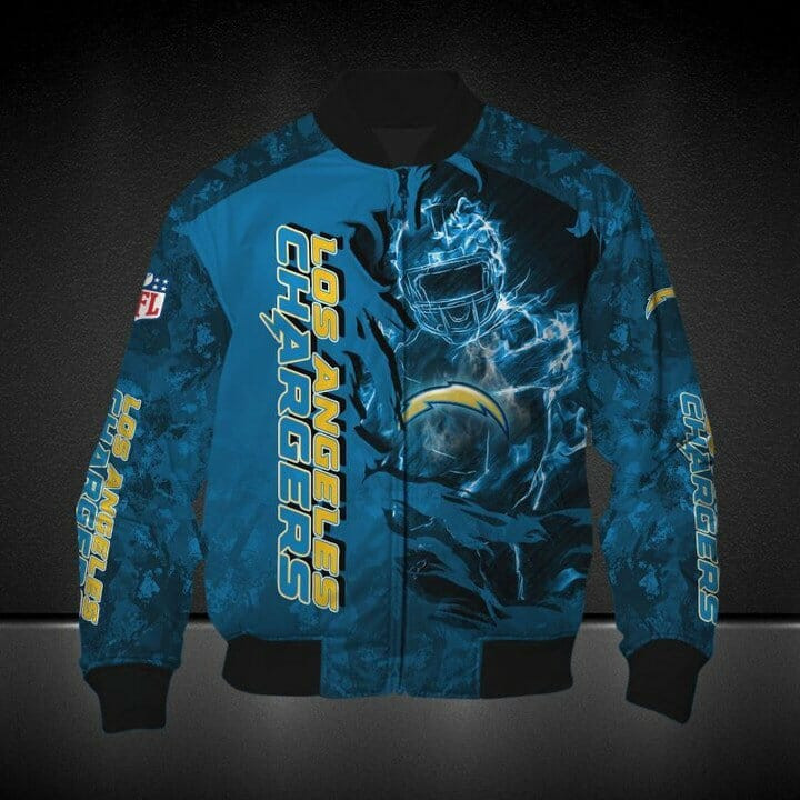 Los Angeles Chargers Powder Blue Bomber Jacket