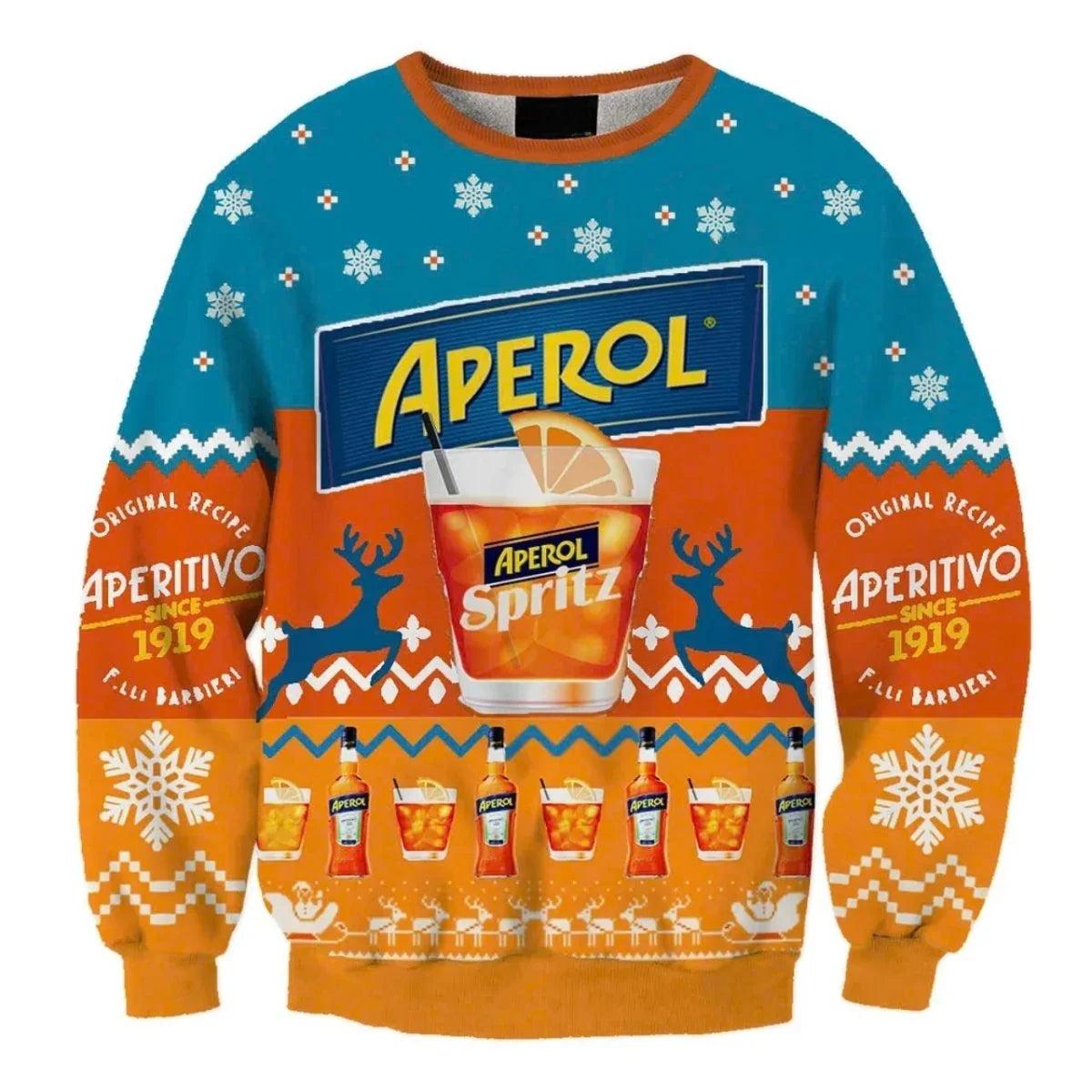 Aperol Spritz Ugly Christmas Sweater
