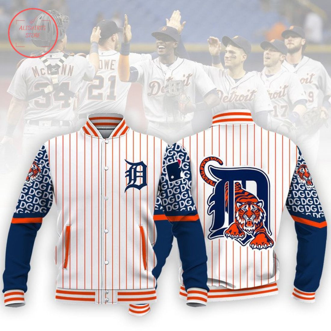 Detroit Tigers Baseball Jacket V4