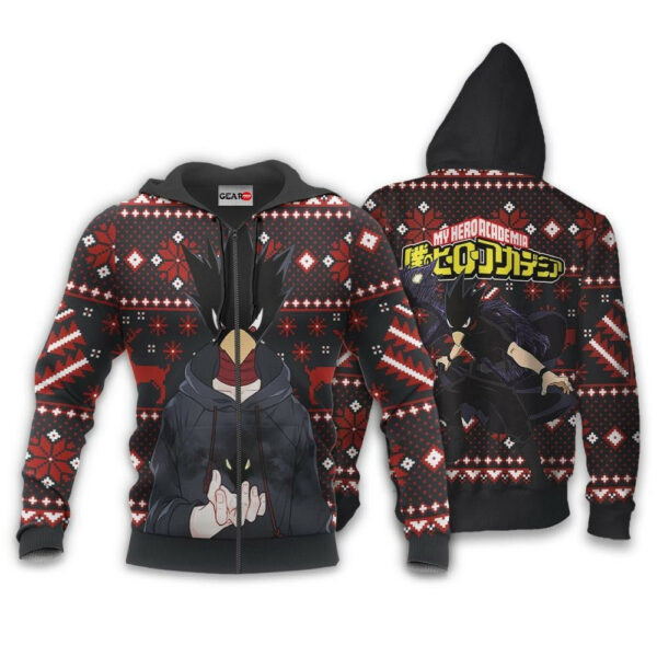 Fumikage Tokoyami Ugly Christmas Sweater Anime My Hero Academia Unisex Graphic Outfits Aop 3d Hoodie Zip Hoodie 1290