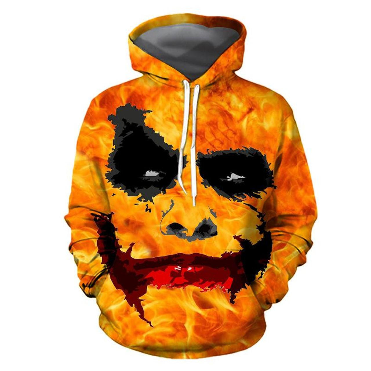 Halloween Clown Face 3D All Over Print Hoodie & Zip Hoodie