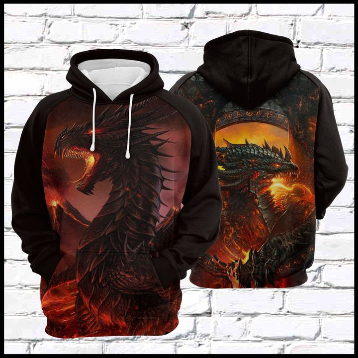 Fire Dragon 3D All Over Print Hoodie & Zip Hoodie