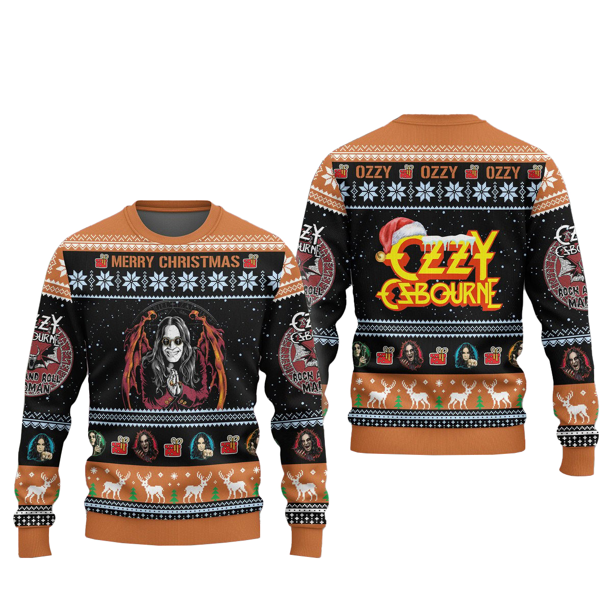 Ozzy Osbourne Merry Christmas Ugly Sweater