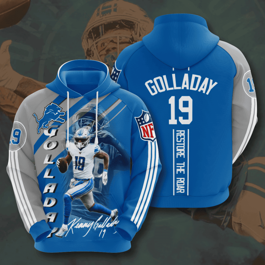 Detroit Lions Kenny Golladay 3D All Over Print Hoodie & Zip Hoodie