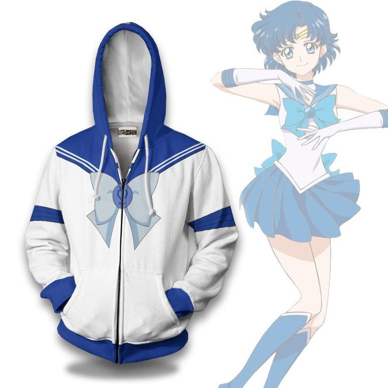Sailor Mercury 3D All Over Print Hoodie & Zip Hoodie