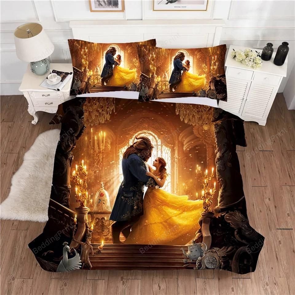 Beauty And The Beast Bedding Set Beauty And The Beast Dancing Duvet Covers