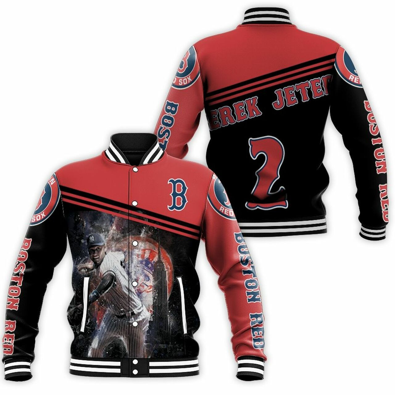 Boston Red Sox Derek Jeter Baseball Jacket