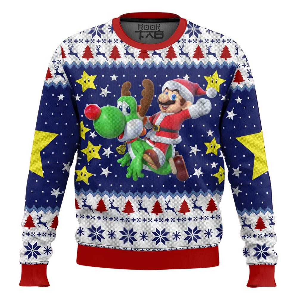 Christmas Odyssey Super Mario Bros. Ugly Christmas Sweater