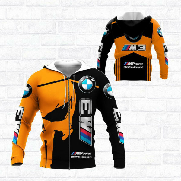 Skull Bmw Sports Car 8k377 3d Zip Hoodie Hoodie Ii0 2257