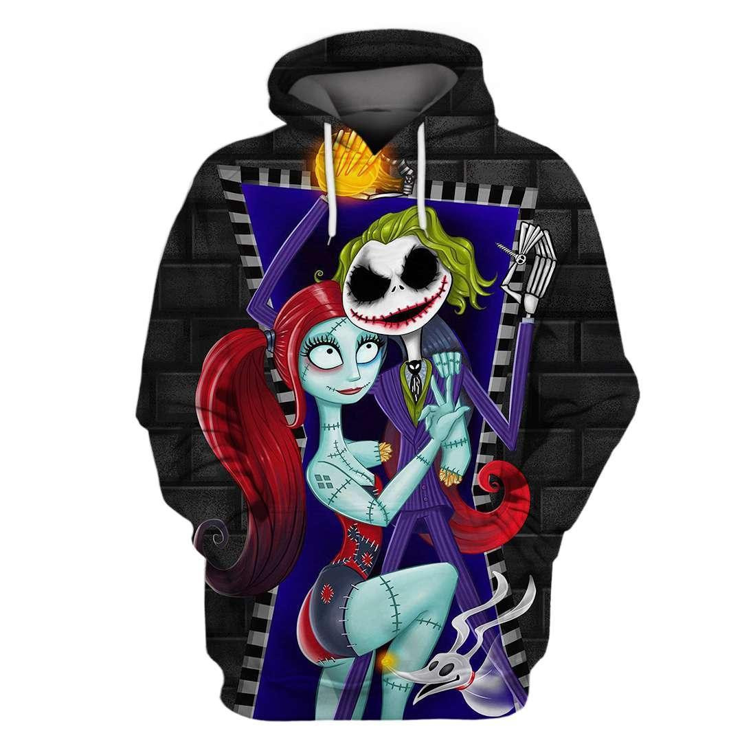 Joker Jack Skellington 3D All Over Print Hoodie & Zip Hoodie