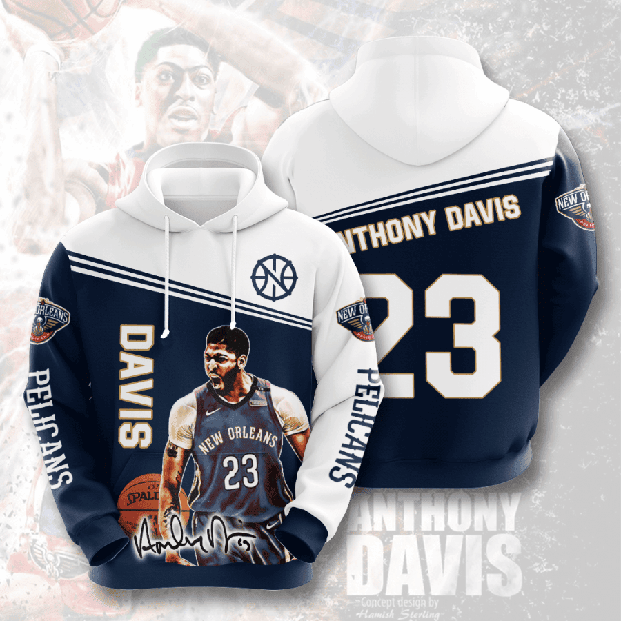 Anthony Davis New Orleans Pelicans 3D All Over Print Hoodie & Zip Hoodie