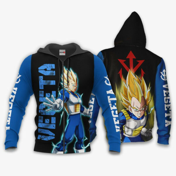 Vegeta Super Saiyan Dragon Ball Z Anime 1k292 Cartoon Graphic Outfits Aop 3d Hoodie, Zip Hoodie 2310