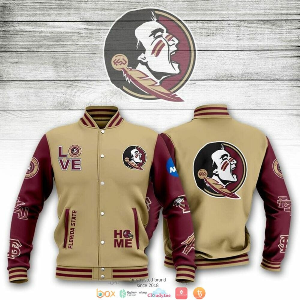 Florida State Seminoles Gold Garnet Baseball Jacket
