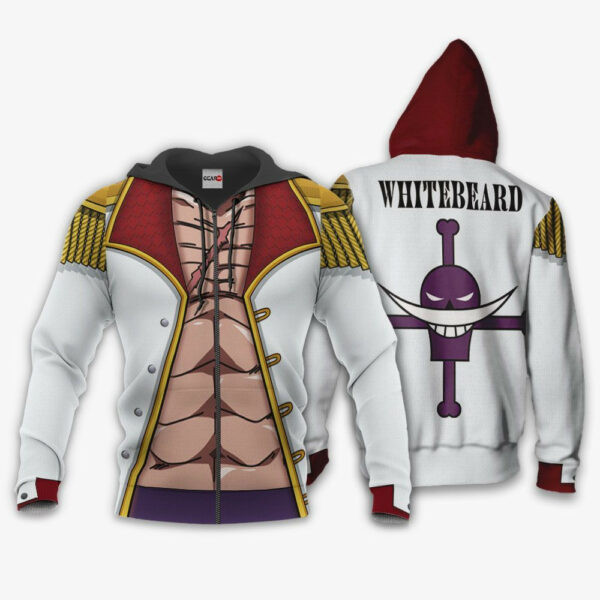 One Piece Whitebeard Uniform Anime 3k276 Cartoon 3d Hoodie Zip Hoodie 2054