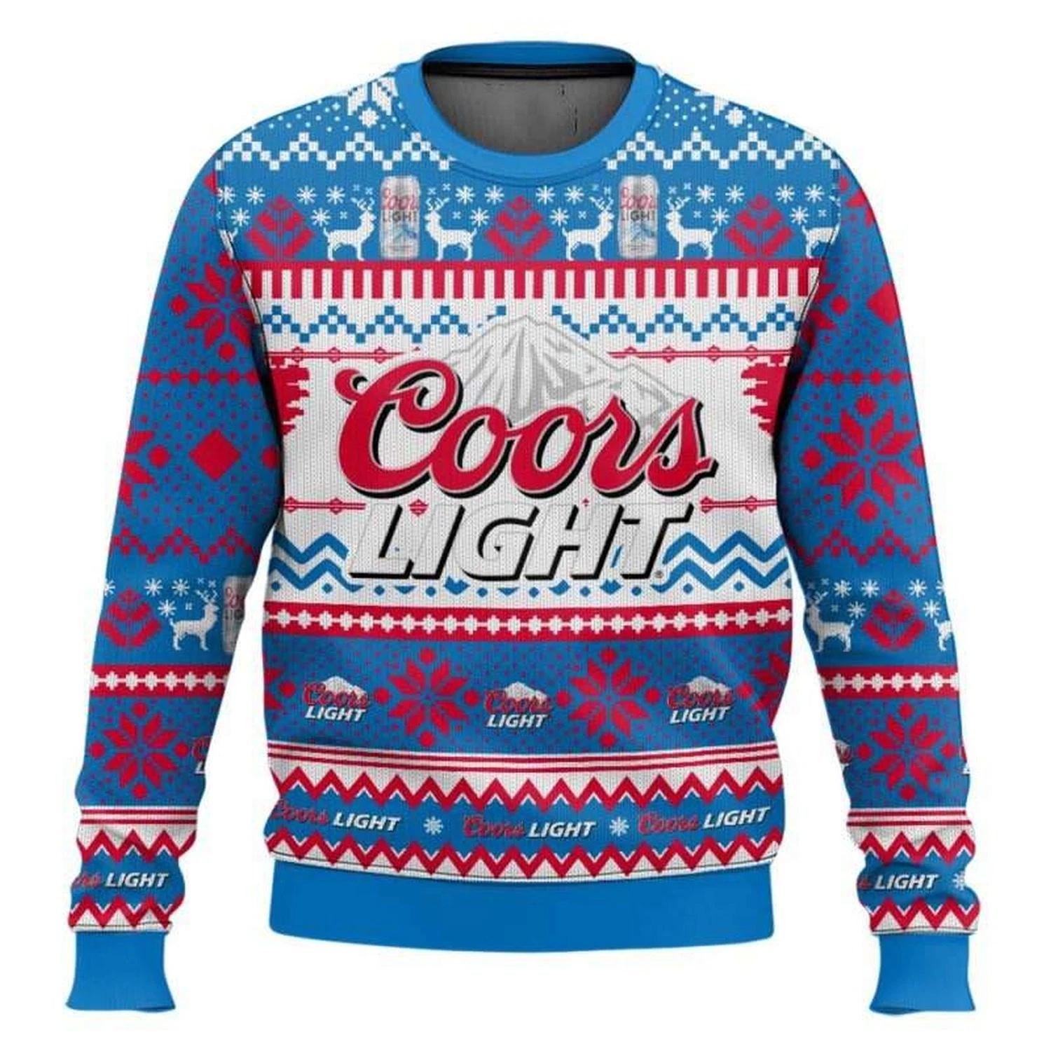Coors Light Ugly Christmas Sweater
