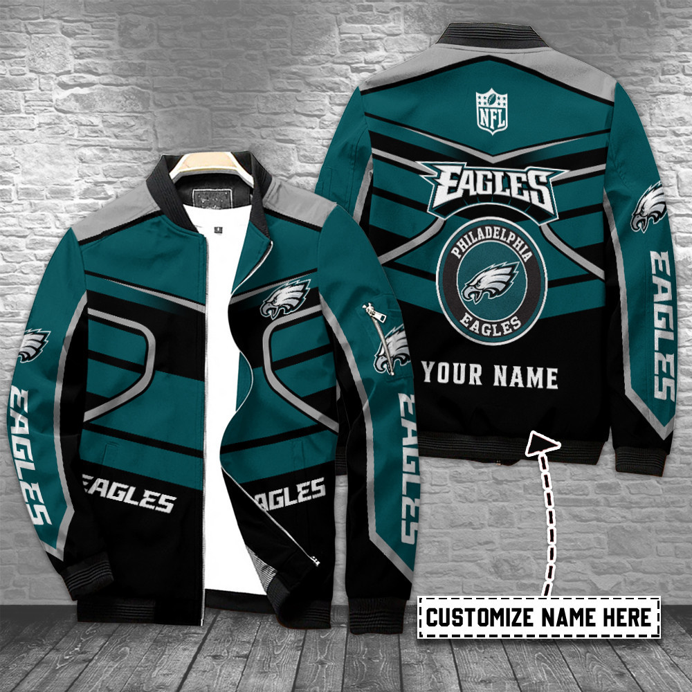 Philadelphia Eagles Personalized Bomber Jacket BG834