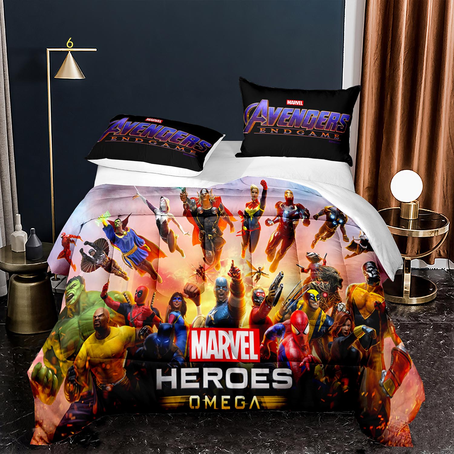 MV Bedding Set Avengers Marvel Heroes Omega Duvet Covers