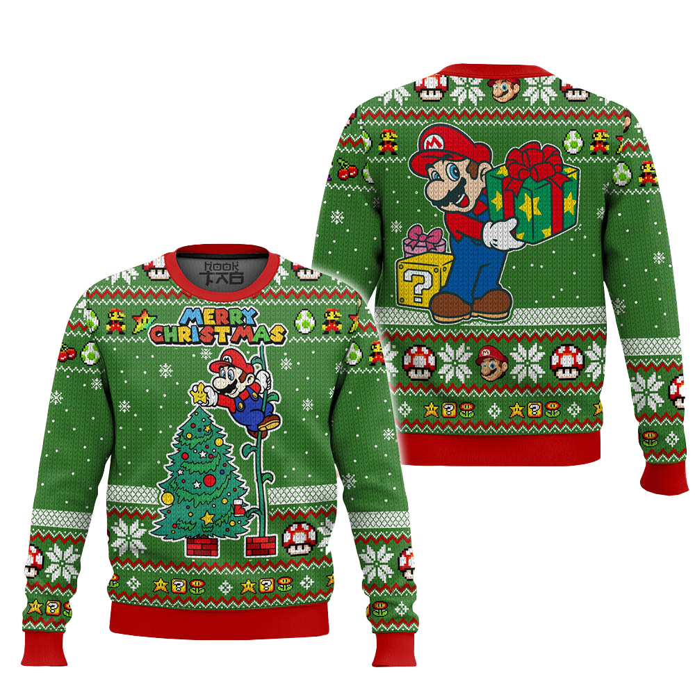 Merry Xmas Super Mario Ugly Christmas Sweater