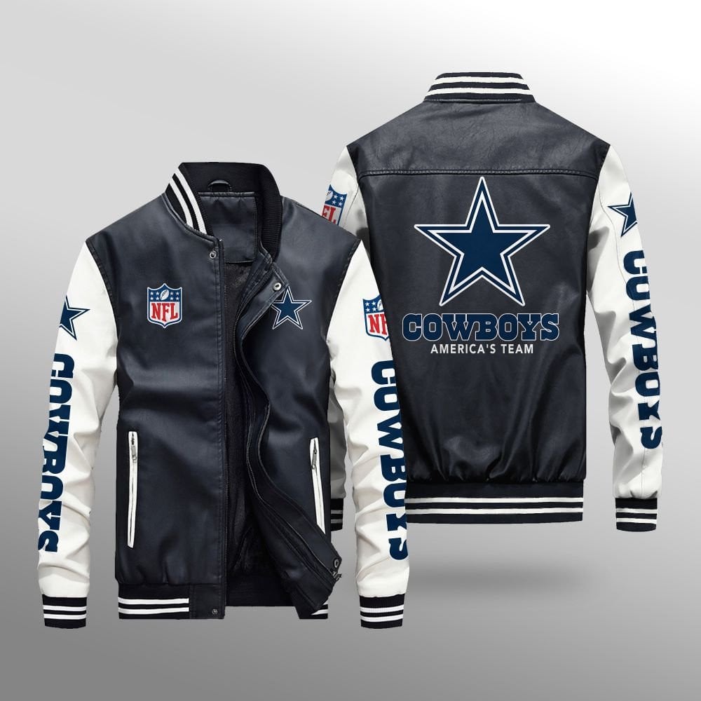 Cowboys Leather Bomber Jacket BG60