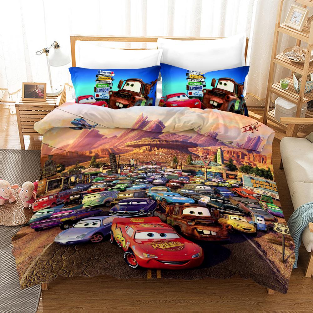 Cars Bedding Set DN Lightning Mcqueen Cars In Radiator Springs Duvet Covers