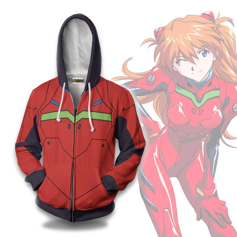 Asuka Langley Soryu 3D All Over Print Hoodie & Zip Hoodie