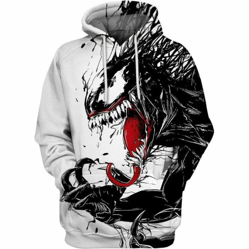 I Am Venom Marvel Over Print 3d Hoodie Zip Hoodie