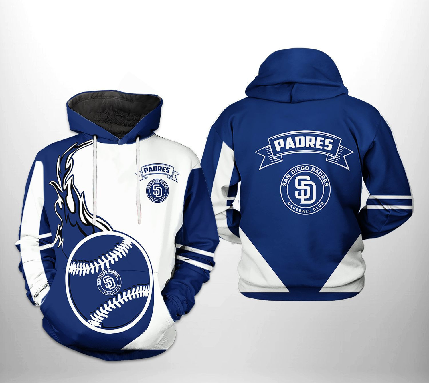 San Diego Padres MLB Classic 3D All Over Print Hoodie & Zip Hoodie