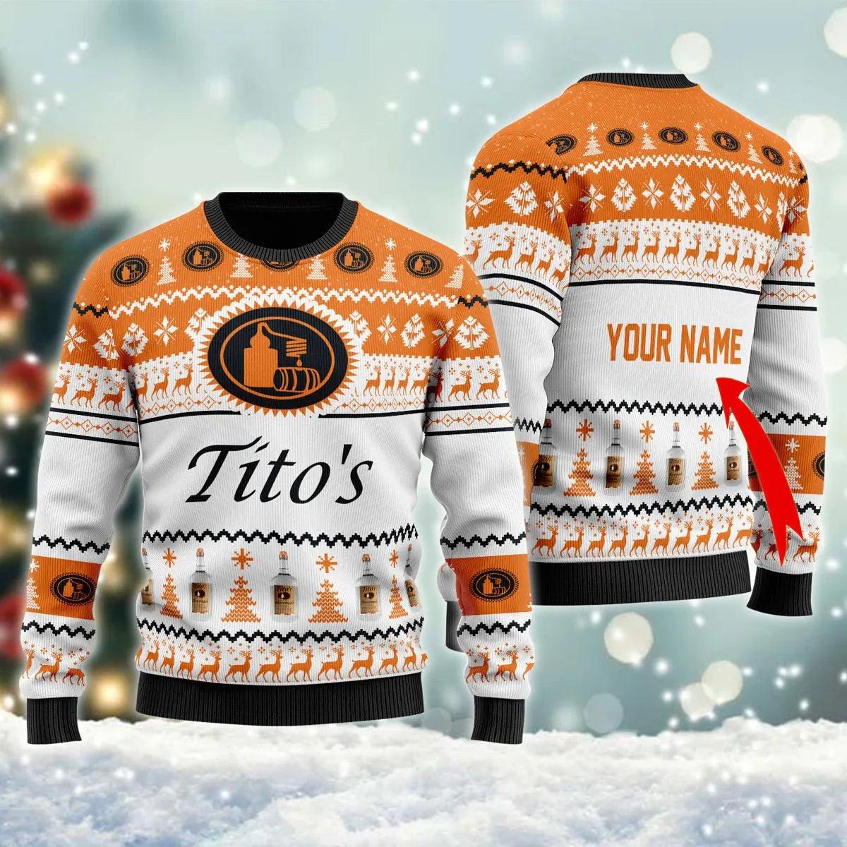 Personalized Tito’s Ugly Christmas Sweater