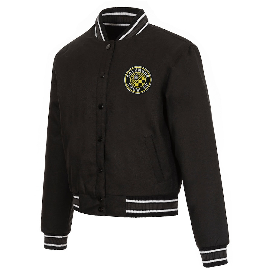 Columbus Crew SC Black Baseball Jacket