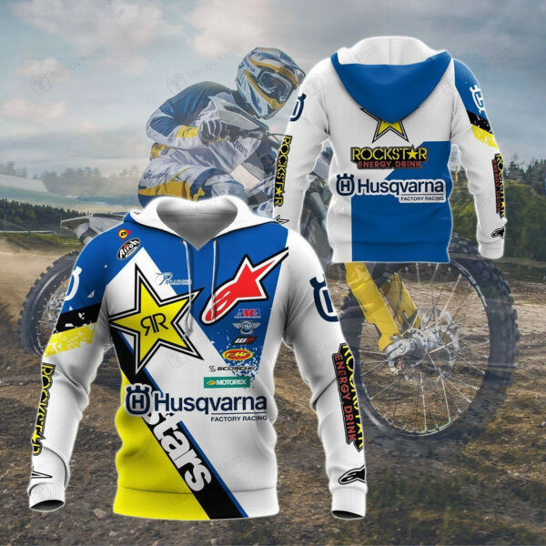 Husqvarna Racing Shirt 557, 3d Hoodie Zip Hoodie 637