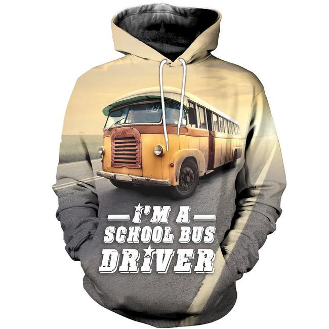 School Bus Driver 3D All Over Print Hoodie & Zip Hoodie
