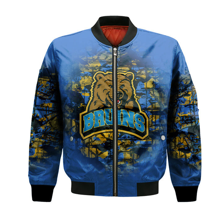UCLA Bruins Custom Text Number Blue Bomber Jacket