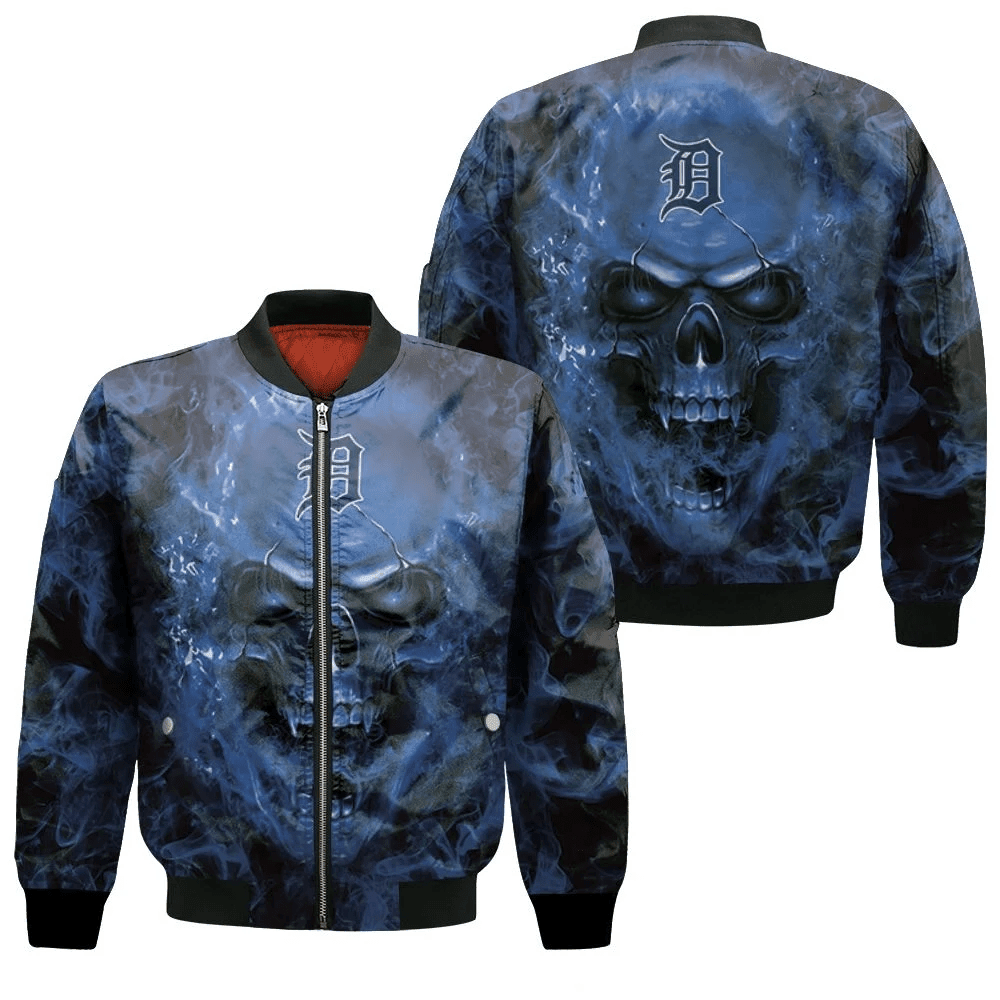 Detroit Tigers Skull Bomber Jacket