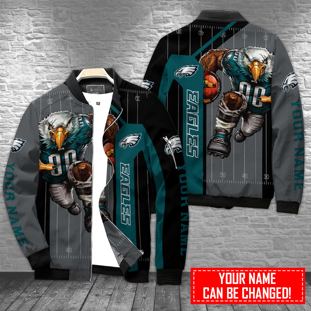 Philadelphia Eagles Personalized Bomber Jacket BG823