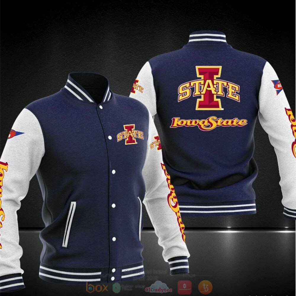 Iowa State Cyclones Navy Blue Baseball Jacket