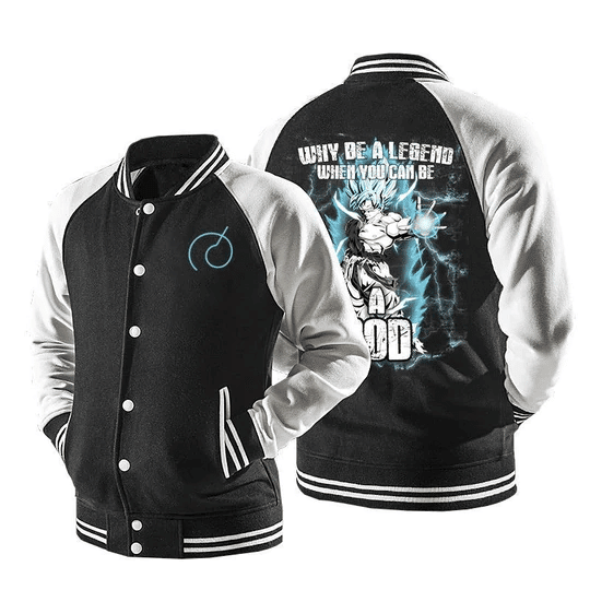 Dragon Ball Goku Super Saiyan Blue Baseball Jacket 532