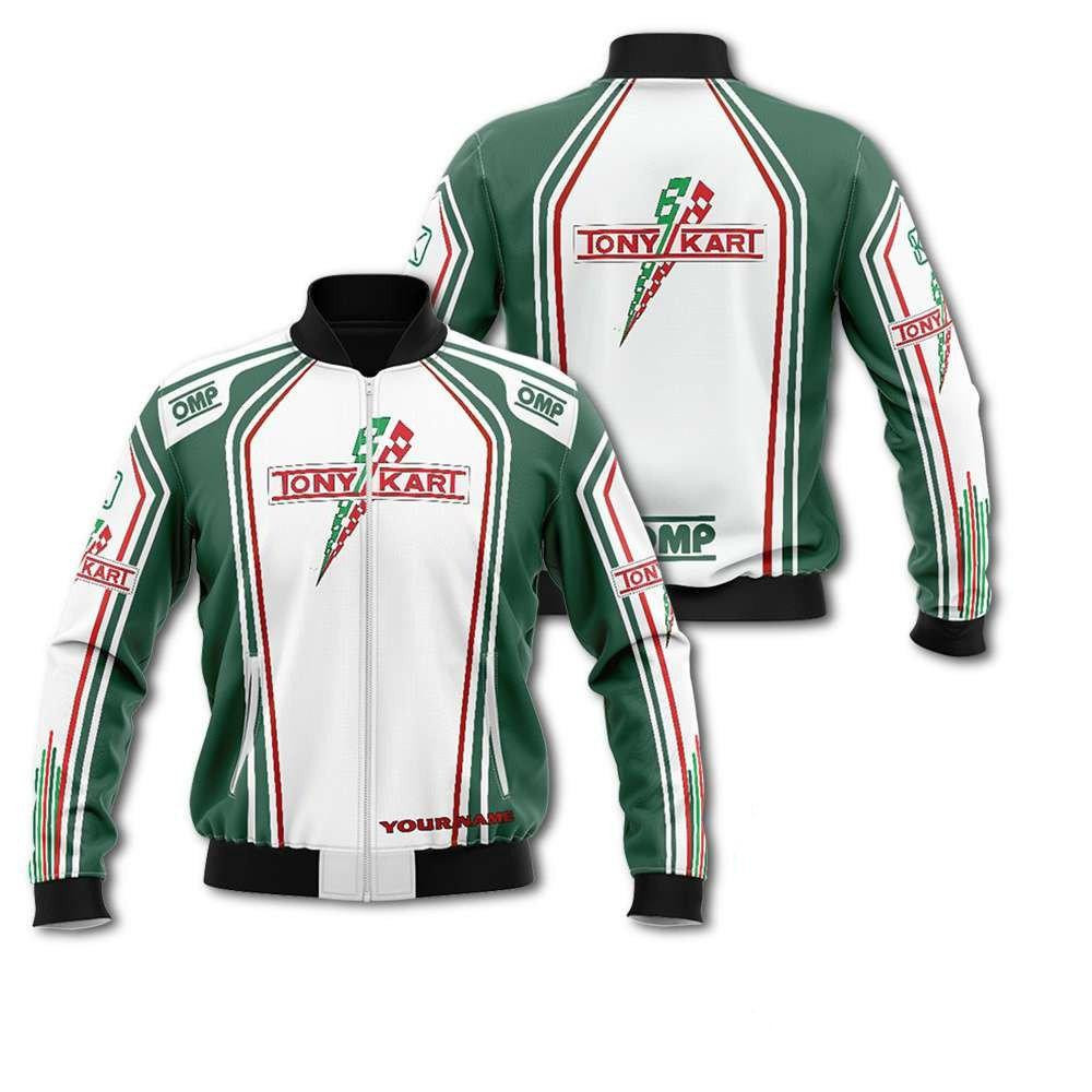 Personalized Tony Kart Racing Team Omp Bomber Jacket 835